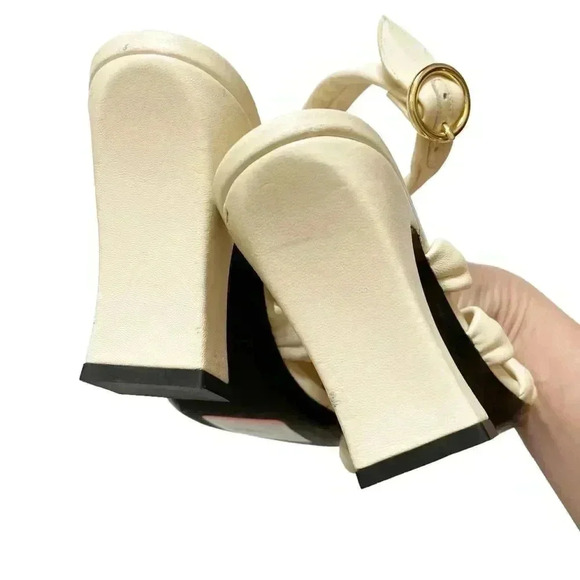 Khaite Perth Caged Leather Heeled Sandal size EU38 US 7.5 - Picture 6 of 14